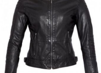 veste cuir noir