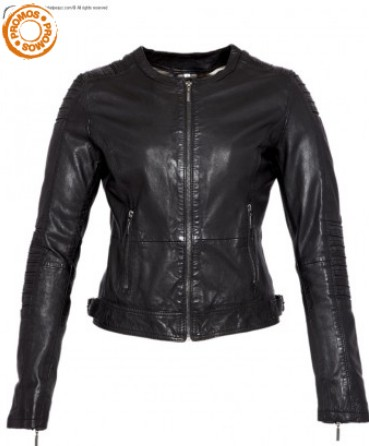 veste cuir noir